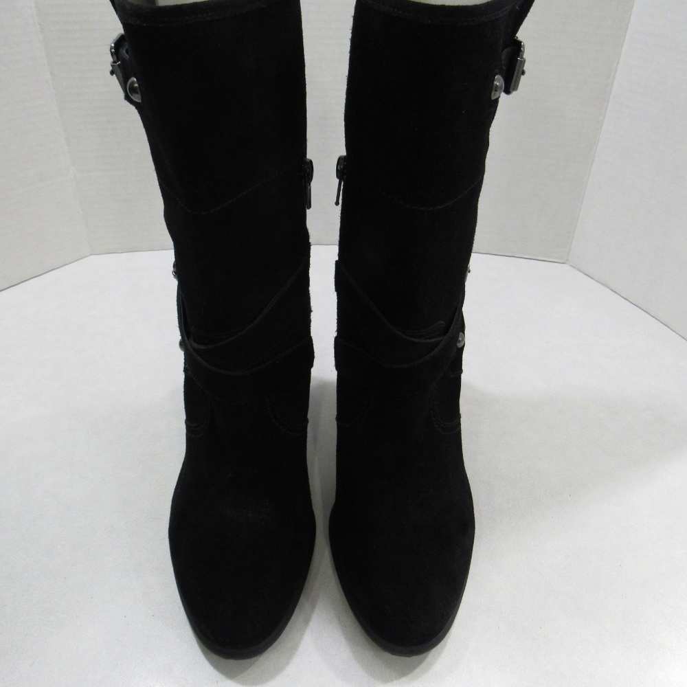 Crown Vintage Hadley Black Suede Boots - Picture 2 of 8